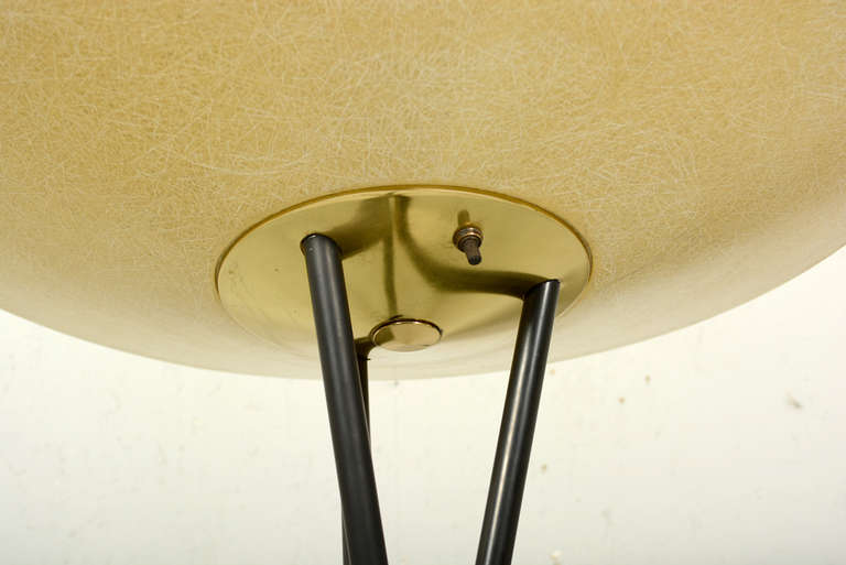 Mid-20th Century Pair of Tripod Floor Lamps by MOE Light