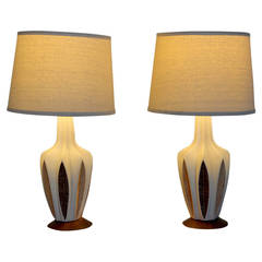 Mid-Century Modern Ceramic Table Lamps