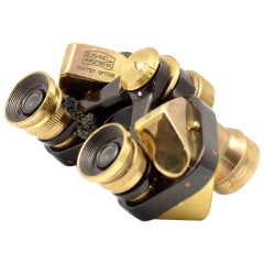 Vintage Bushnell 6 x 15 Brass Opera Binoculars with Leather