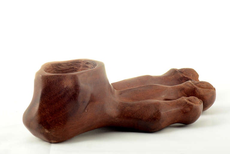 Three Finger Feet Wood Sculpture 1