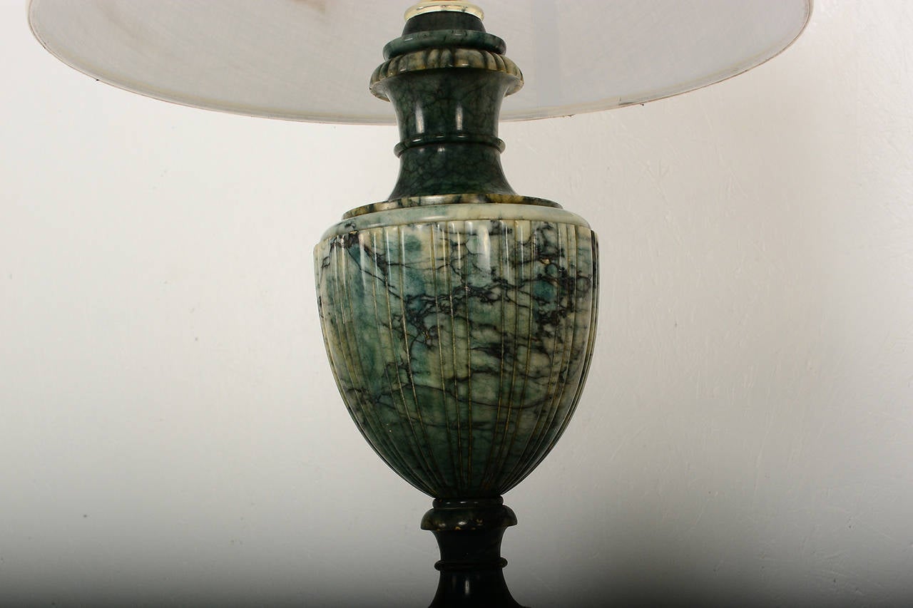 Pair of Hollywood Regency Marble Table Lamps 2