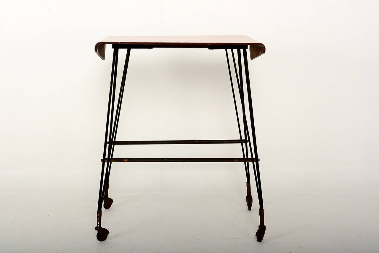 Tv italian carrello side table for sale at 1stdibs
