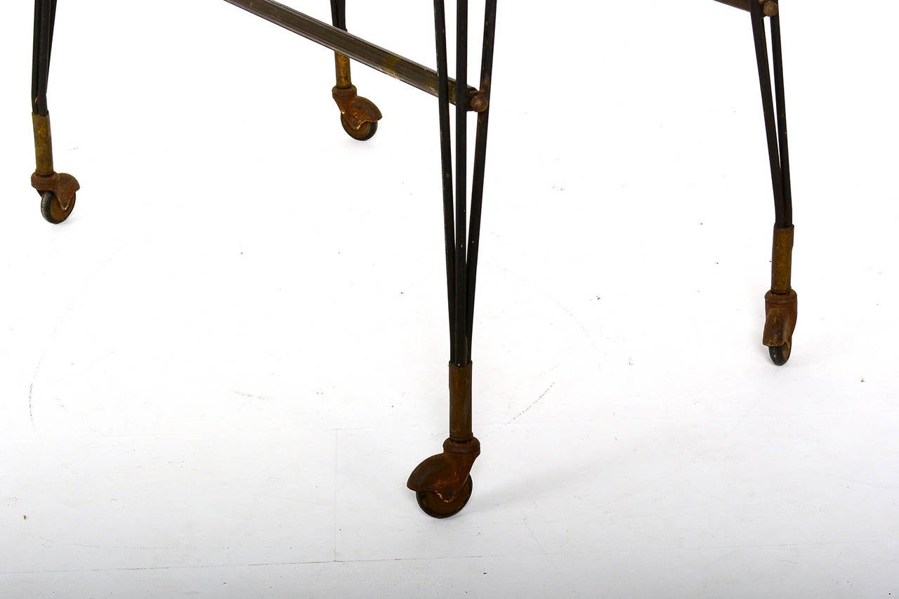 Tv italian carrello side table for sale at 1stdibs