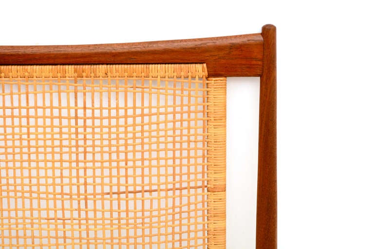 Danish Modern Teak Headboard In Excellent Condition In Chula Vista, CA