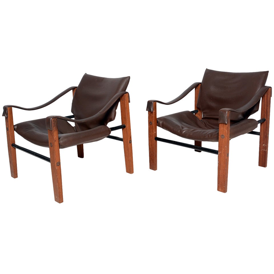 Pair of Arkana Safari Chairs by Maurice Burke
