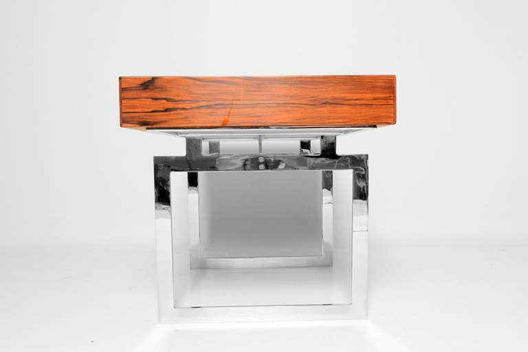 Mid-20th Century Mid Century Danish Modern Brazilian Rosewood Desk in the Style of Bodil Kjaer