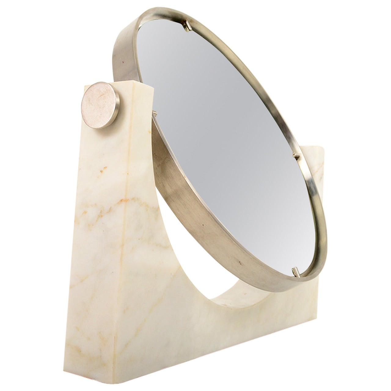 Mid Century Modern Italian Marble Vanity Mirror