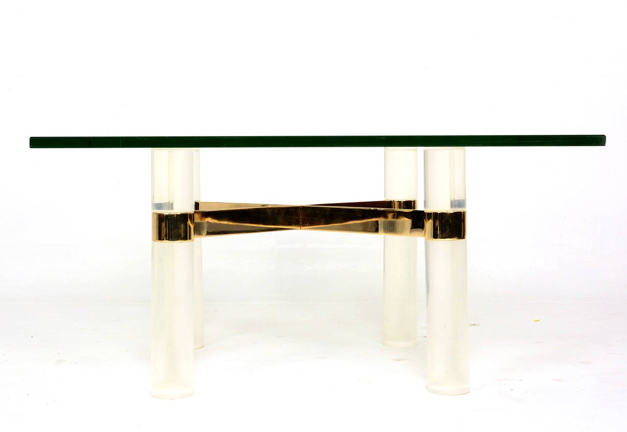 Karl Springer Lucite Coffee Table Base 1