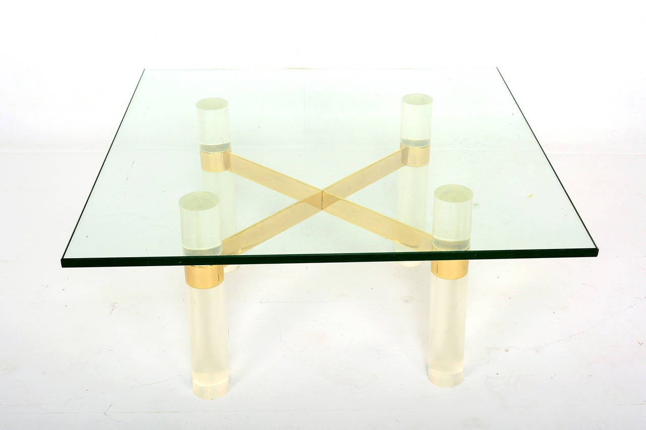 Karl Springer Lucite Coffee Table Base 2