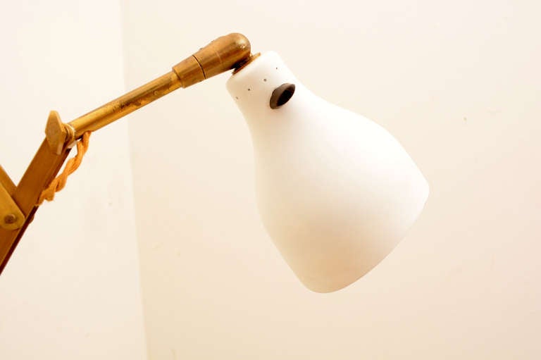 Mid-Century Modern Mid Century SWISS Modern Alfred Muller Scissor Wall Lamp Sconce by AMBA