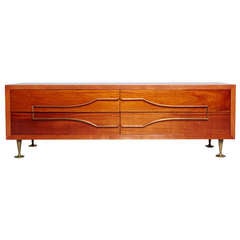 Mexican Modernist Double Dresser Credenza attributed to Eugenio Escudero 8