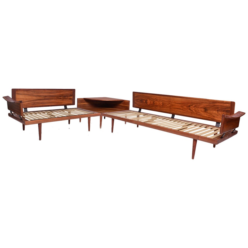 Brazilian Rosewood Sofa and Table set
