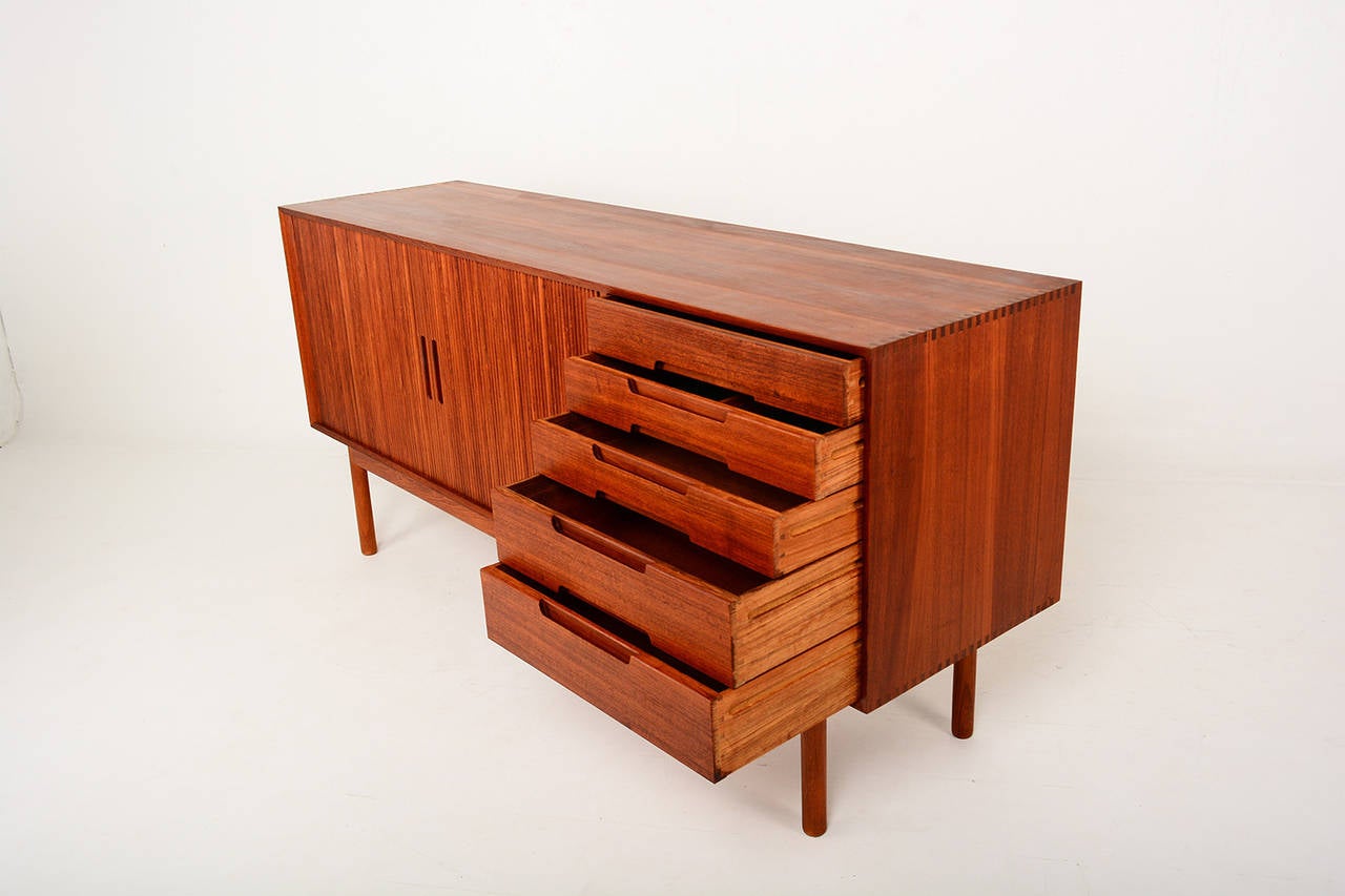 Scandinavian Modern Johannes Aasbjerg Rare Teak Credenza