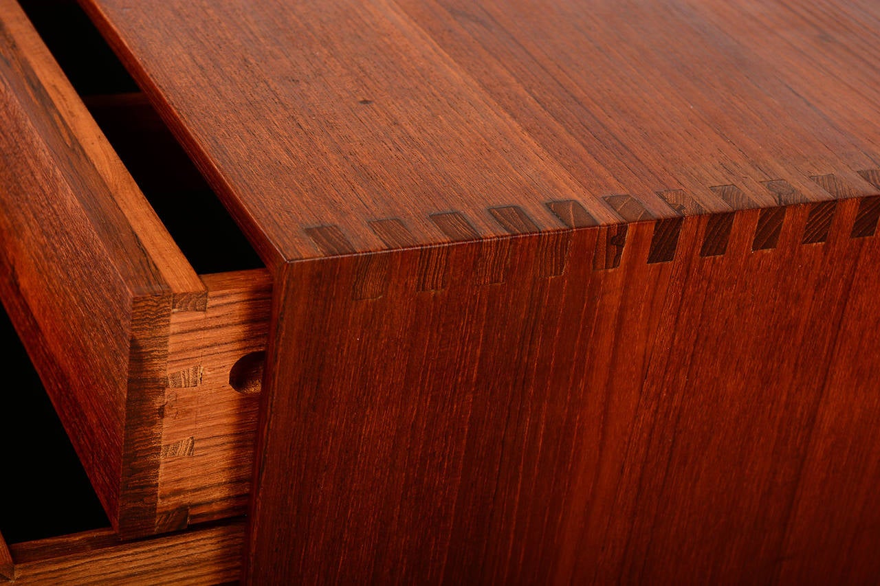 Oiled Johannes Aasbjerg Rare Teak Credenza