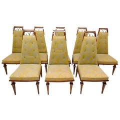 Arturo Pani Set of Eight Dining chairs