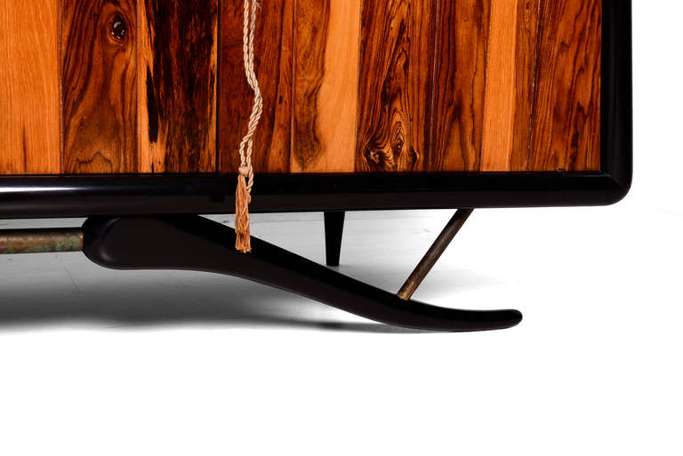 Mexican Modern Cocobolo Credenza by Frank B. Kyle 2