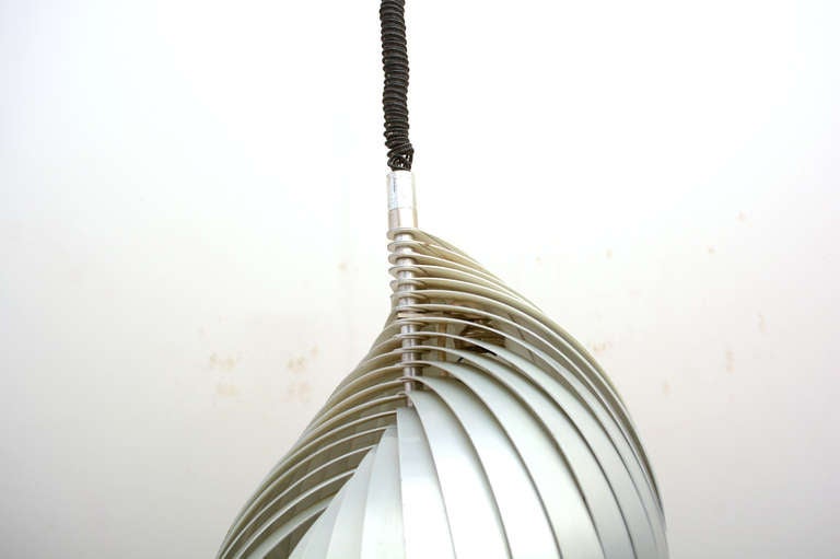 Mid-20th Century Mid Century Modern French Pendant Chandelier by Mathieu Lamp 