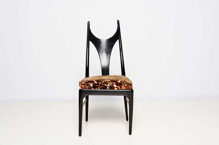 Mid-Century Modern Eugenio Escudero Set of Six Manta Ray Style Dining Chairs