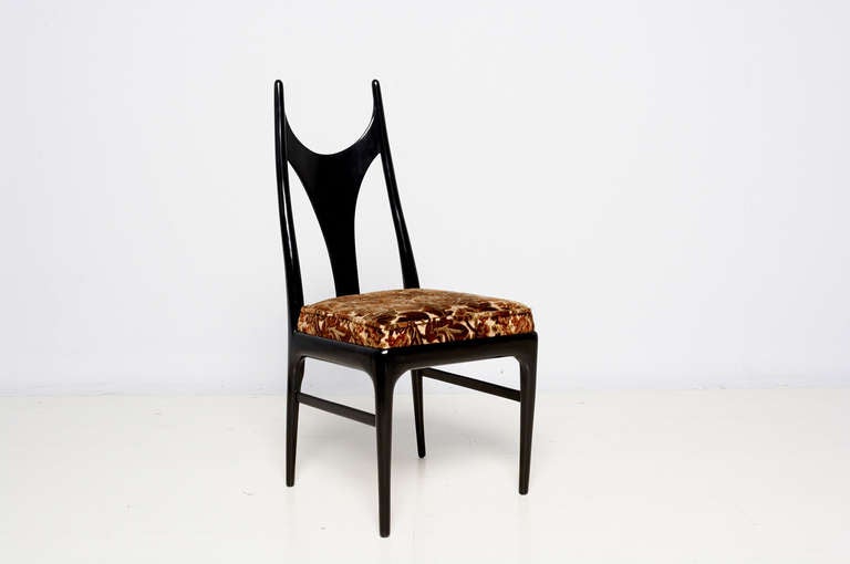 Mexican Eugenio Escudero Set of Six Manta Ray Style Dining Chairs