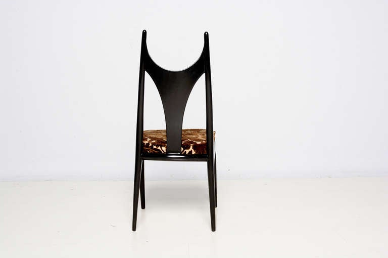 Mid-20th Century Eugenio Escudero Set of Six Manta Ray Style Dining Chairs