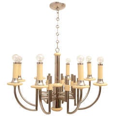 Bakelite Chrome-Plated Chandelier 8