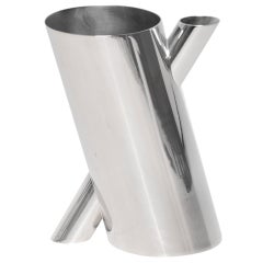2002 Mario Botta Vaso Tronco Cromo Alessi Italia