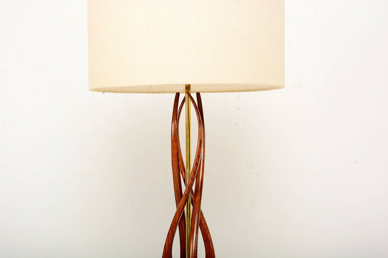 Lacquered Mid-Century Modern Table Lamp