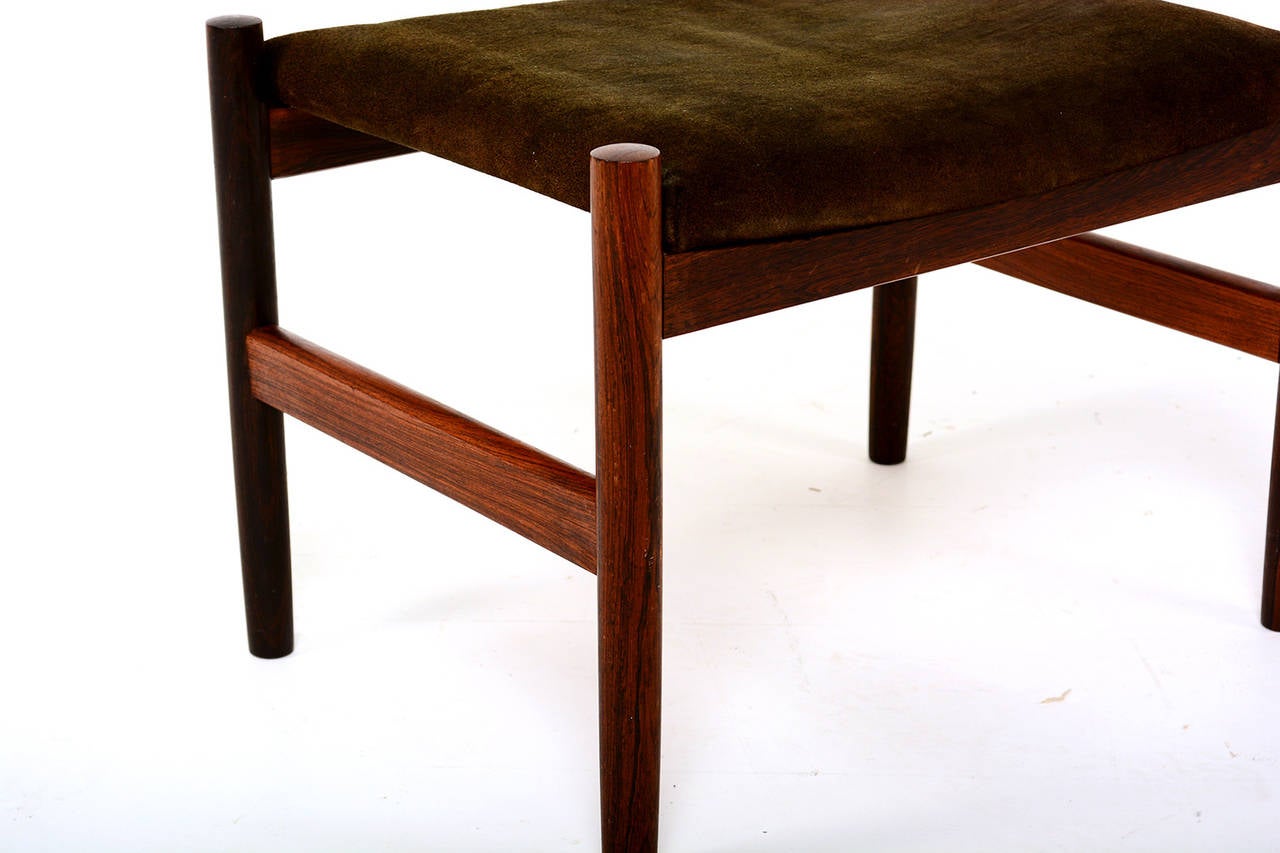 Oiled Rosewood Foot Stool or Bench