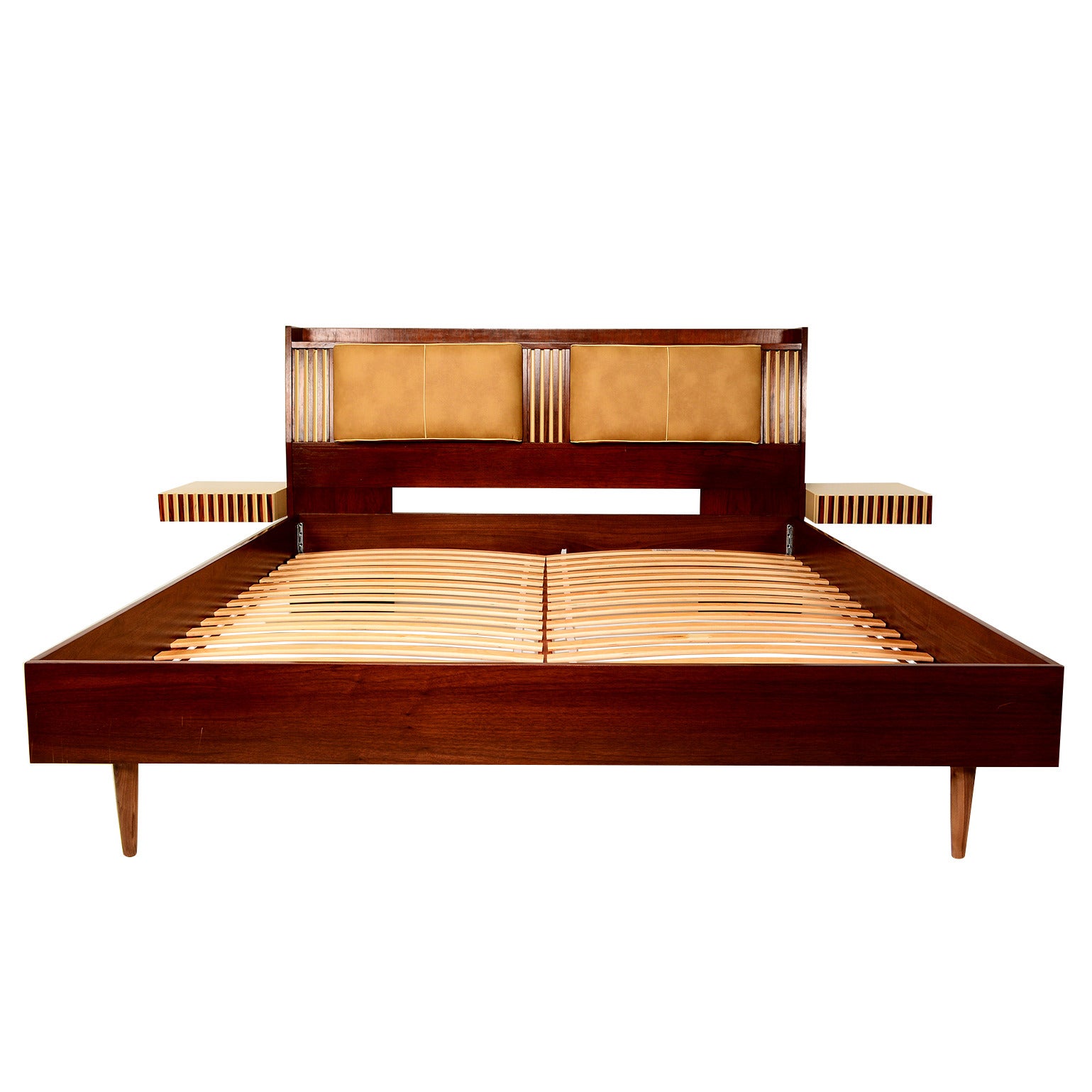 Lane King-Size Platform Bed with Floating Nightstands