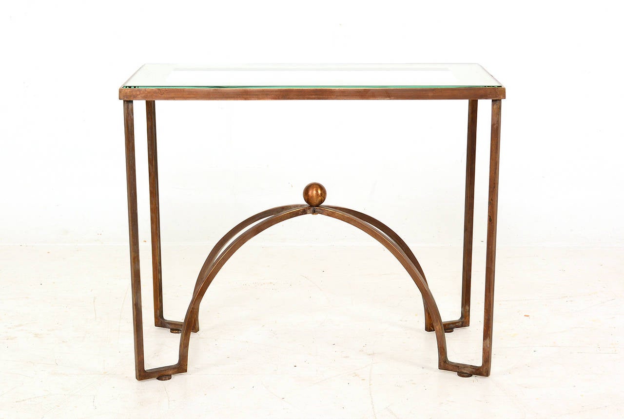 Mid-Century Modern Pair of Brass Side Table by Arturo Pani