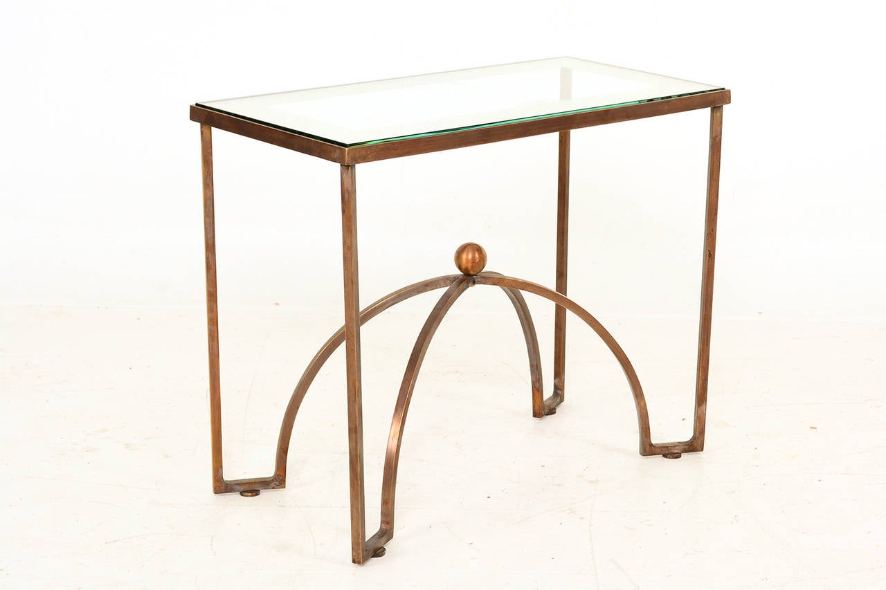 Pair of Brass Side Table by Arturo Pani In Excellent Condition In Chula Vista, CA