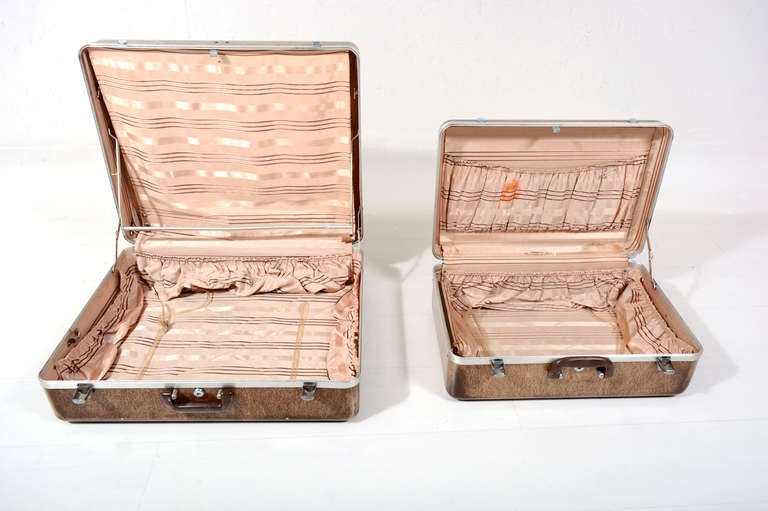 Set of Three Fiberglass Suitcases 1