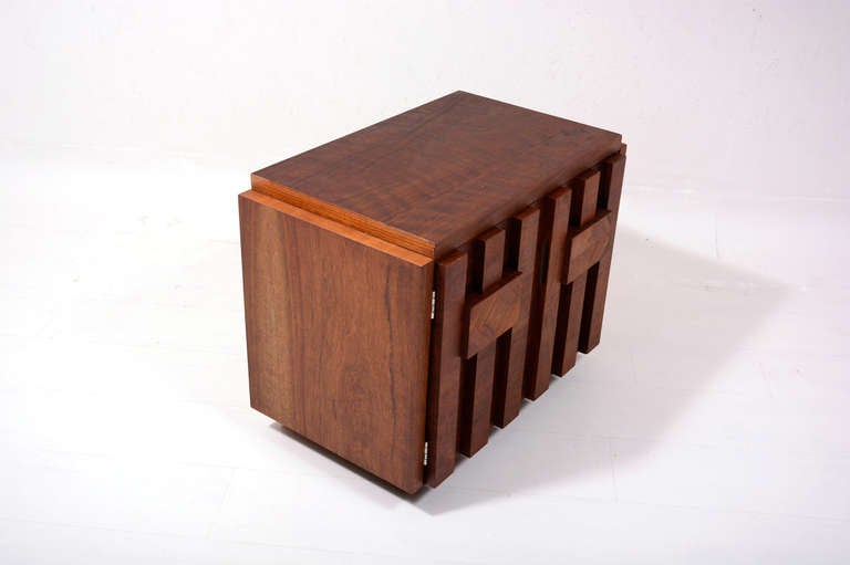 American Lane Nightstand Brutalist Patch Work