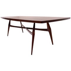 Dining Table in Mahogany Attr Eugenio Escudero Mexican Mid Century Modern