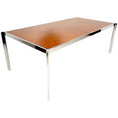 Milo Baughman Burlwood Dining Table