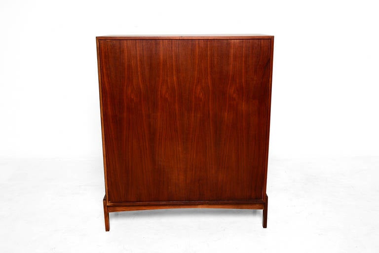 J Clausen Teak Highboy Dresser For Sale at 1stdibs