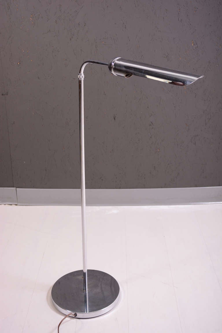 Chrome Plated Pharmacy Reading Lamp In Excellent Condition In Chula Vista, CA