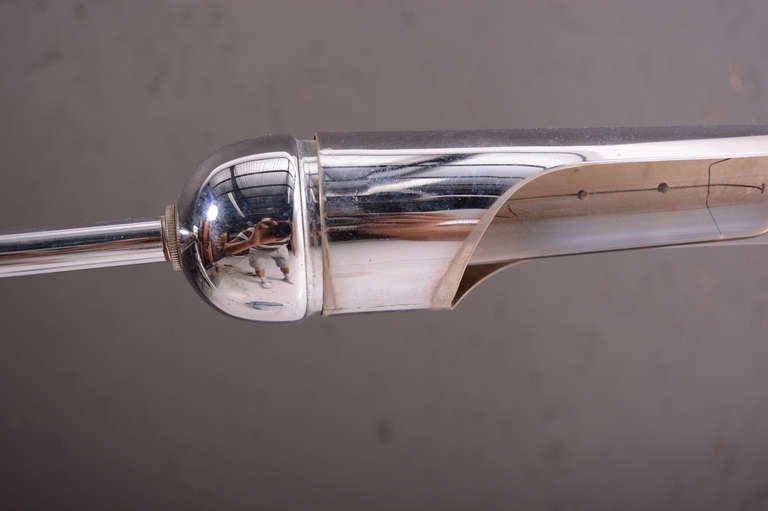 Late 20th Century Chrome Plated Pharmacy Reading Lamp