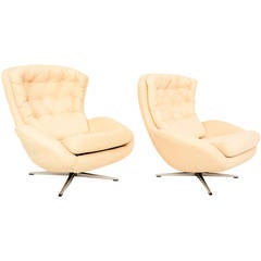 Vintage Contura Mobler Sweden Lounge Chairs