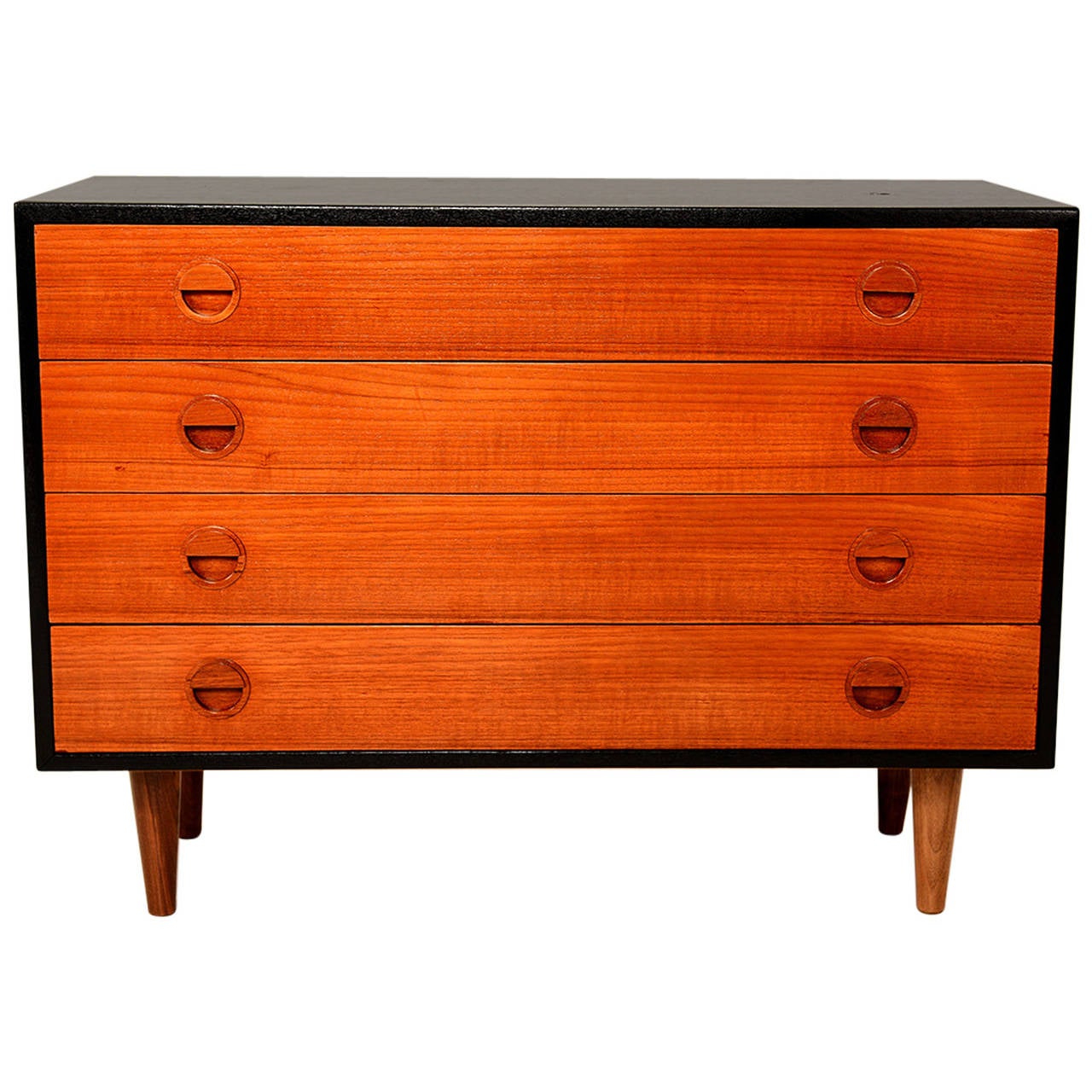 Small Teak Danish Modern Teak Dresser at 1stDibs