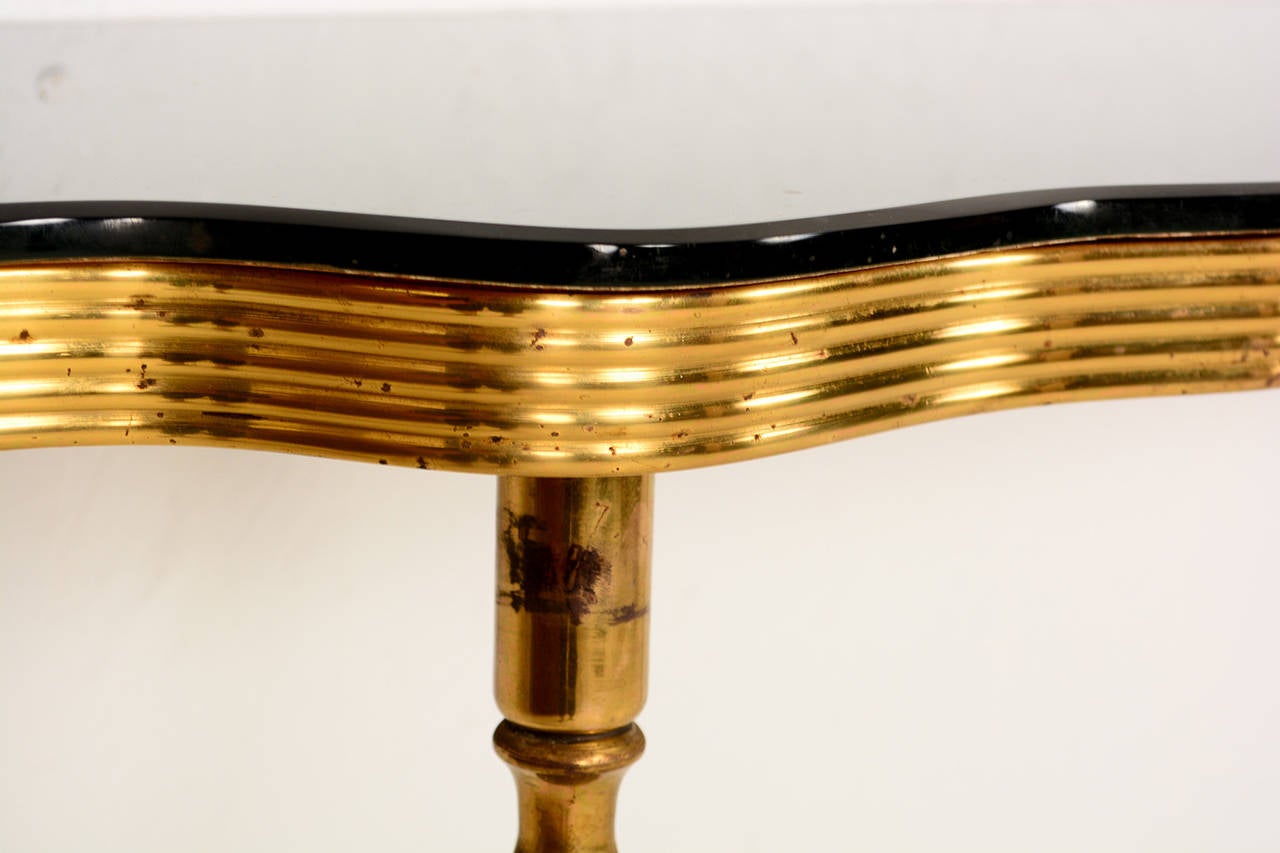 Mid-20th Century Italian Brass Console Table
