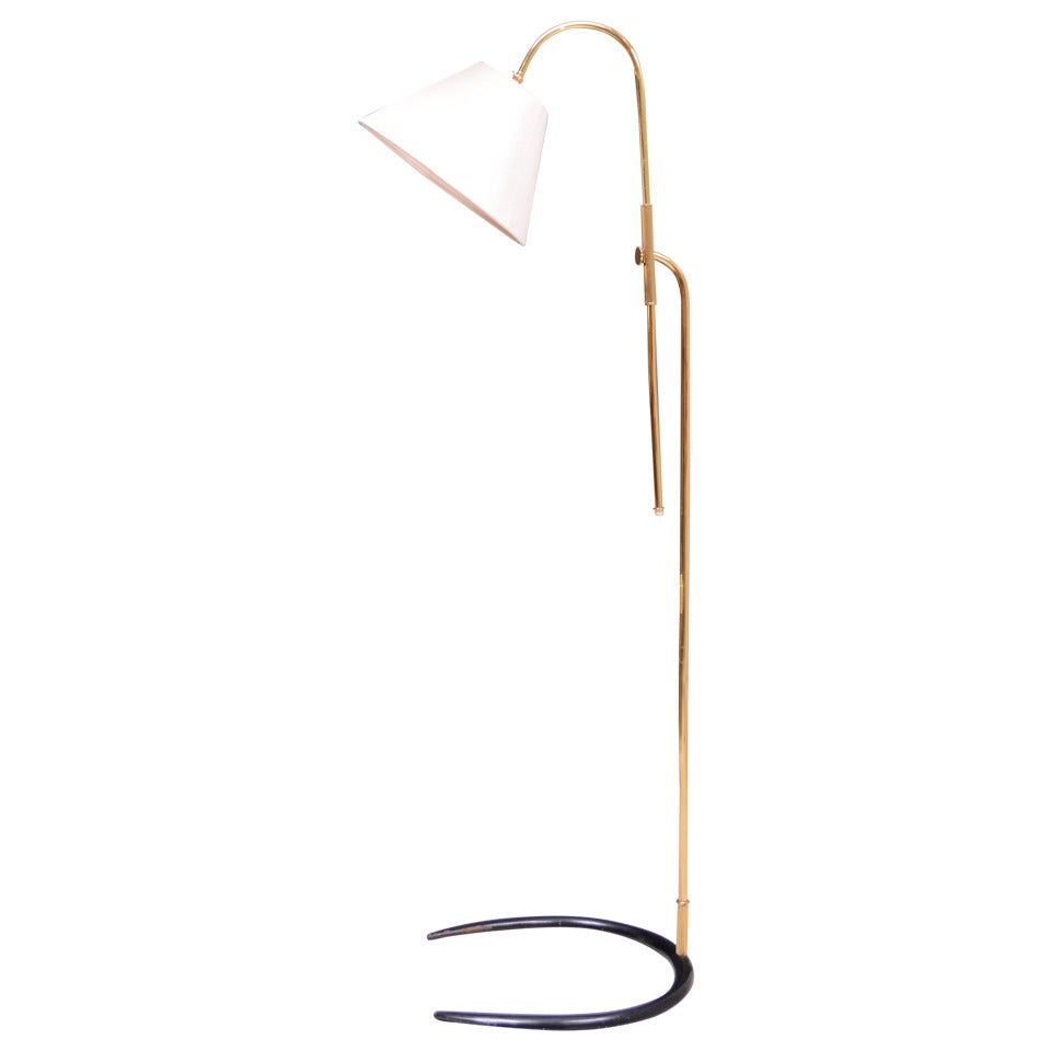 Italian Floor Lamp Horseshoe Base
