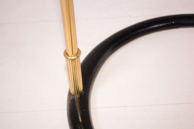 Mid-20th Century Italian Floor Lamp Horseshoe Base