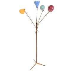 Mid Century Modern Italian Triennale Brass Floor Lamp 5