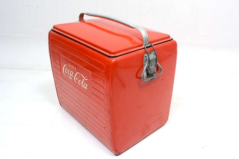 antique coca cola cooler