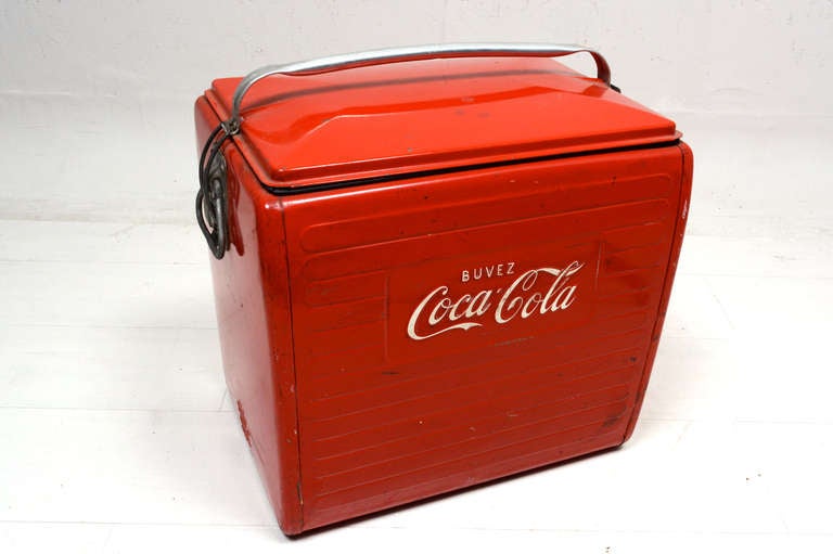 Canadian Vintage Coca Cola Cooler French