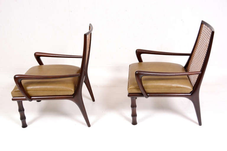 Mexican Lounge Chairs attributed to Eugenio Escudero