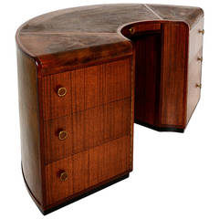 Vintage Demilune Desk by Edward Wormley for Dunbar