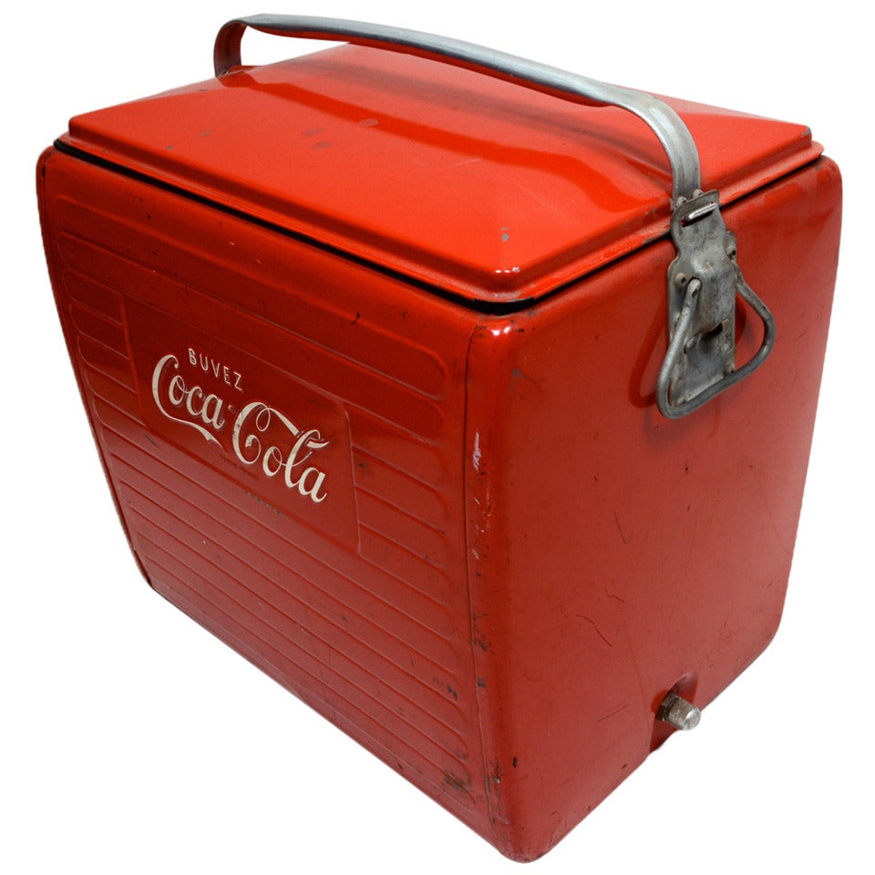 Vintage Coca Cola Cooler French