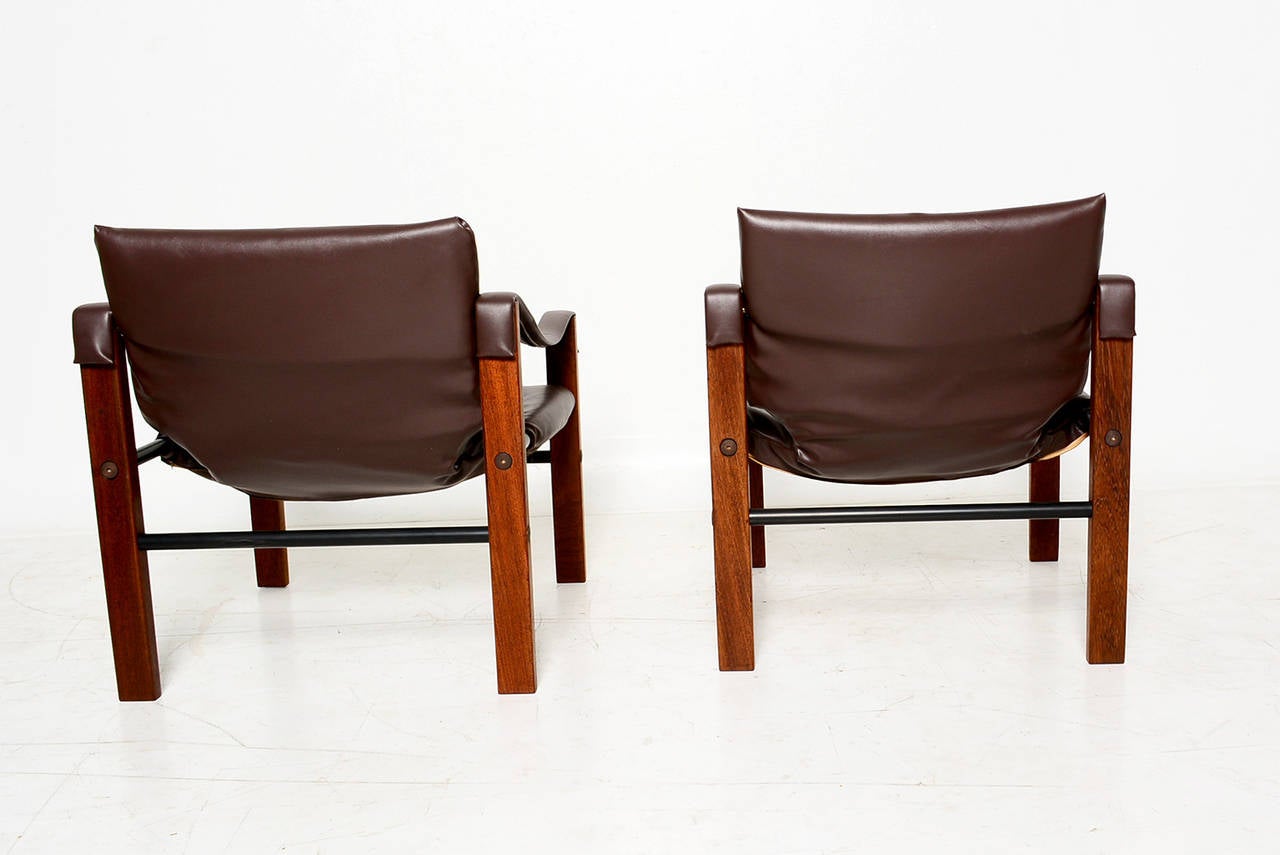 Mid-20th Century Pair of Arkana Safari Chairs by Maurice Burke